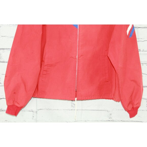 Vintage Flight Apparel Ind. Red Zip AOPA Patch Jacket Men's XL Retro Aviation - Picture 7 of 12